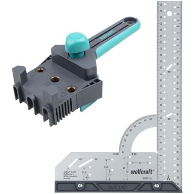 Wolfcraft - Dowel Joint Guide Set - 12-30mm - T, Surface & Corner Joints Wolfcraft - Dowel Joint Guide Set - 12-30mm - T, Surface & Corner Joints