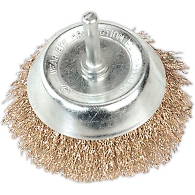 Sealey Model SEA SCB75 - Wire Cup Brush Ø75mm, Ø6mm Shaft Sealey Model SEA SCB75 - Wire Cup Brush Ø75mm, Ø6mm Shaft