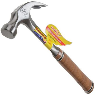 Estwing Curved Claw Hammer, Leather Grip Estwing Curved Claw Hammer, Leather Grip