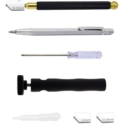 Unbranded Glass Knife Set Oil-Filled Glass Knife Marking Pen Set Black Handle Glass Cutter Unbranded Glass Knife Set Oil-Filled Glass Knife Marking Pen Set Black Handle Glass Cutter