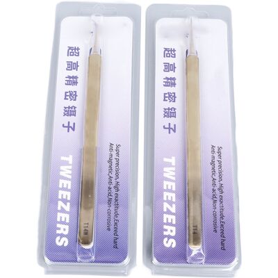 Unbranded 2 Aluminium Precision Tweezers Straight Curved Unbranded 2 Aluminium Precision Tweezers Straight Curved