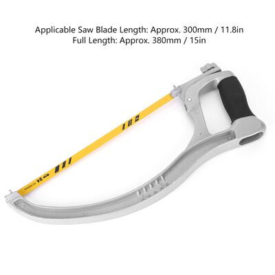 Unbranded Aluminum Hack Saw Frame with Ergonomic Grip Unbranded Aluminum Hack Saw Frame with Ergonomic Grip