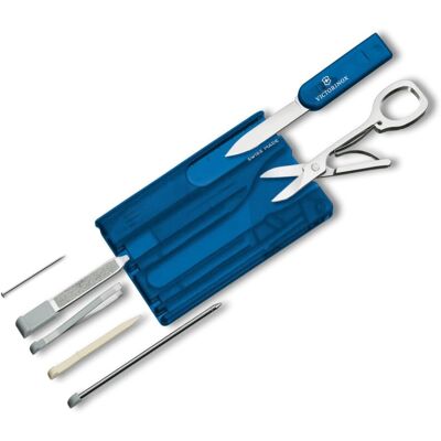 Victorinox Swiss Card - 10 Functions, Compact, Blue - Pocket Knife Victorinox Swiss Card - 10 Functions, Compact, Blue - Pocket Knife