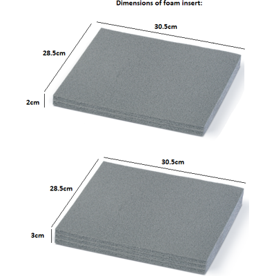Prosperplast (30.5cm x 28.5cm, 3cm) Tool box Foam Cut and Peel Customisable Foam Sheets Inser Prosperplast (30.5cm x 28.5cm, 3cm) Tool box Foam Cut and Peel Customisable Foam Sheets Inser