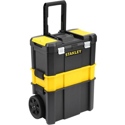 Stanley Essential Rolling Workshop Toolbox, 3-in1 Stackable Units, Portable Tool Stanley Essential Rolling Workshop Toolbox, 3-in1 Stackable Units, Portable Tool