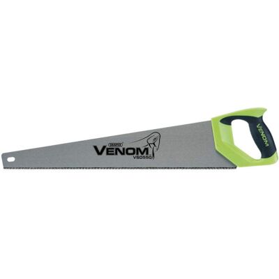 Draper Venom 550mm 8PPI First Fix Double Ground Tool Box Wood Hand Saw - 55cm Bl Draper Venom 550mm 8PPI First Fix Double Ground Tool Box Wood Hand Saw - 55cm Bl