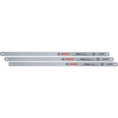 Bosch Hacksaw Blades Clean 300mm 3-Piece (Accessories for Hacksaw 300mm; 32 TPI; Bosch Hacksaw Blades Clean 300mm 3-Piece (Accessories for Hacksaw 300mm; 32 TPI;