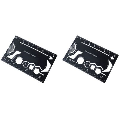Unbranded 2X Pocket Chemist: Organic Chemistry Stencil Drawing Template Small Metal Ruler Unbranded 2X Pocket Chemist: Organic Chemistry Stencil Drawing Template Small Metal Ruler