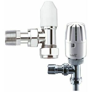Center Pegler Bulldog 8/10mm Angled TRV Thermostatic Radiator Valve & Lockshield Center Pegler Bulldog 8/10mm Angled TRV Thermostatic Radiator Valve & Lockshield