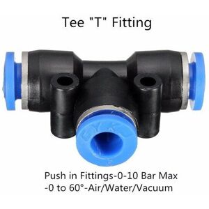 GreenZech (4mm, T) Pneumatic Push In Fittings For Air Water Hose Pipe Connectors Tube Conn GreenZech (4mm, T) Pneumatic Push In Fittings For Air Water Hose Pipe Connectors Tube Conn