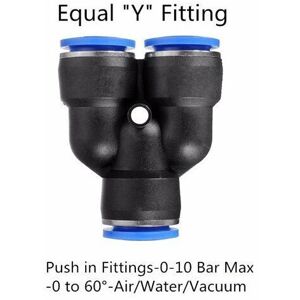 GreenZech (4mm, Y) Pneumatic Push In Fittings For Air Water Hose Pipe Connectors Tube Conn GreenZech (4mm, Y) Pneumatic Push In Fittings For Air Water Hose Pipe Connectors Tube Conn