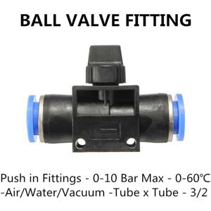 GreenZech (6mm, Type 3) Pneumatic Connector Pneumatic Push In Fittings for Air/Water Hose GreenZech (6mm, Type 3) Pneumatic Connector Pneumatic Push In Fittings for Air/Water Hose