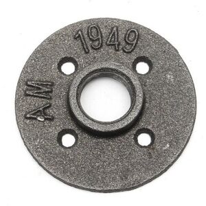 GreenZech 3/4 Inch Black Flange Iron Pipe Floor Fitting Plumbing Threaded DN20 Four Holes GreenZech 3/4 Inch Black Flange Iron Pipe Floor Fitting Plumbing Threaded DN20 Four Holes