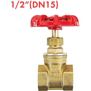 GreenZech (1/2 Inch) 1/2" 3/4" 1" Brass Manual Gate Valves G Female Thread Water Flow Valv GreenZech (1/2 Inch) 1/2" 3/4" 1" Brass Manual Gate Valves G Female Thread Water Flow Valv