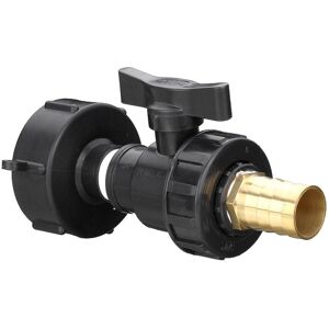 GreenZech 3/4'' Tank Drain Adapter Pagoda Outlet Tap Water Connector Replacement PP Ball V GreenZech 3/4'' Tank Drain Adapter Pagoda Outlet Tap Water Connector Replacement PP Ball V