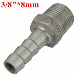 GreenZech (8mm) 3/8 Inch Male Thread Pipe Barb Hose Tail Connector Adapter 6mm To 15mm GreenZech (8mm) 3/8 Inch Male Thread Pipe Barb Hose Tail Connector Adapter 6mm To 15mm
