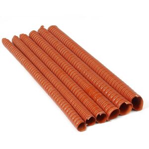 GreenZech (51mm) Orange Air Ducting Pipe Flexible Silicone Hose Hot And Cold Cooling Trans GreenZech (51mm) Orange Air Ducting Pipe Flexible Silicone Hose Hot And Cold Cooling Trans