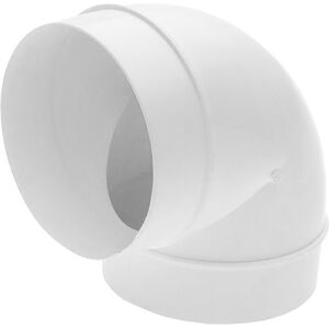 SPARES2GO Universal 90 Degree Duct Elbow Connector, 6in / 150mm, Push-Fit, Male Spigot - F SPARES2GO Universal 90 Degree Duct Elbow Connector, 6in / 150mm, Push-Fit, Male Spigot - F