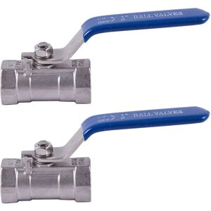 Tlily 2X 1/2 inchStainless Steel Internal Thread Lever Handle Ball Valve Tlily 2X 1/2 inchStainless Steel Internal Thread Lever Handle Ball Valve