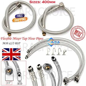 ARA CHOICE 2x Basin Hose Pipe Flexible Tap Connectors Flexi Tails Mixer 400mm ARA CHOICE 2x Basin Hose Pipe Flexible Tap Connectors Flexi Tails Mixer 400mm
