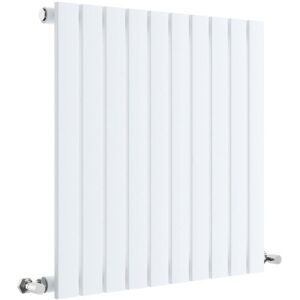 Balterley Square Horizontal Single Panel Radiator - 600mm x 586mm - 1361 BTU - Satin White Balterley Square Horizontal Single Panel Radiator - 600mm x 586mm - 1361 BTU - Satin White