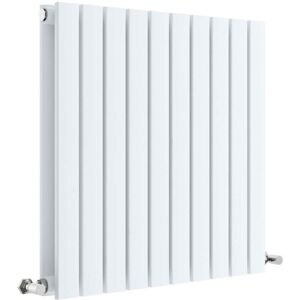 Balterley Square Horizontal Double Panel Radiator - 600mm x 586mm - 1863 BTU - Satin White Balterley Square Horizontal Double Panel Radiator - 600mm x 586mm - 1863 BTU - Satin White