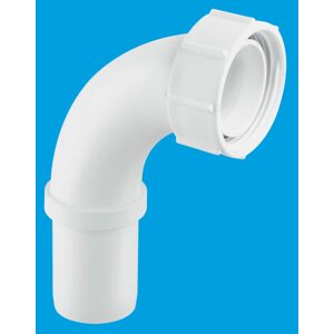 McAlpine T5 1½" Pushfit 90 Knuckle Overflow Bend x BSP Coupling Nut McAlpine T5 1½" Pushfit 90 Knuckle Overflow Bend x BSP Coupling Nut