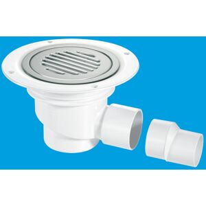 McAlpine TSG1SS-SL-NSC 75mm Water Seal Trapped Gully, Clamp Ring and Cover Plate McAlpine TSG1SS-SL-NSC 75mm Water Seal Trapped Gully, Clamp Ring and Cover Plate