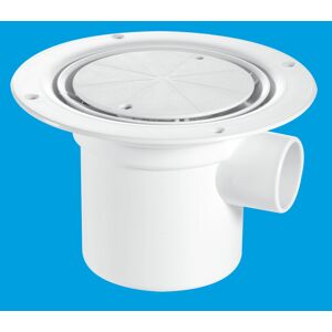 McAlpine TSG3-WH 75mm Water Seal Trapped Gully, Clamp Ring and Cover Plate, 1½" McAlpine TSG3-WH 75mm Water Seal Trapped Gully, Clamp Ring and Cover Plate, 1½"