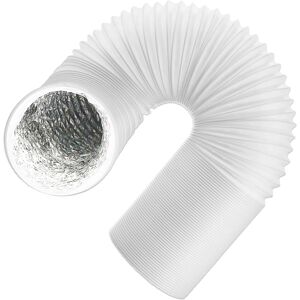 SPARES2GO Universal HVAC Vent Hose PVC Aluminium Foil Insulated Duct Exhaust Outlet Pipe ( SPARES2GO Universal HVAC Vent Hose PVC Aluminium Foil Insulated Duct Exhaust Outlet Pipe (