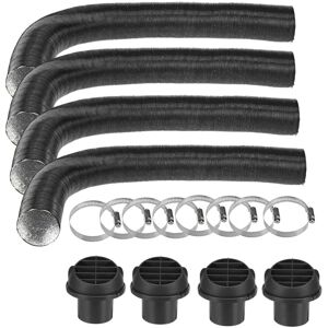 GreenZech 4Pcs 42mm Heater Duct Pipe Tube Air Duct Vent For Air Diesel Heater 4 Holes GreenZech 4Pcs 42mm Heater Duct Pipe Tube Air Duct Vent For Air Diesel Heater 4 Holes