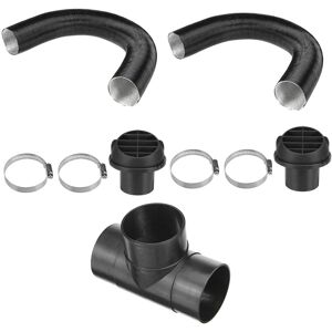 GreenZech 60mm Heater Pipe Ducting T Piece Warm Air Outlet Vent Hose Clips For Parking Die GreenZech 60mm Heater Pipe Ducting T Piece Warm Air Outlet Vent Hose Clips For Parking Die