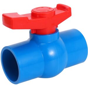umærket 40mm x 40mm Slip Full Port Red Handle Lever U-PVC Ball Valve Blue umærket 40mm x 40mm Slip Full Port Red Handle Lever U-PVC Ball Valve Blue