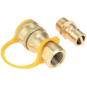 Unbranded (As show, One size) Gas Quick Connect Kit,Disconnect Connector with Male Insert Unbranded (As show, One size) Gas Quick Connect Kit,Disconnect Connector with Male Insert
