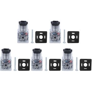 Unbranded 5Pcs Solenoid Coil Plug Hydraulic Valve Unbranded 5Pcs Solenoid Coil Plug Hydraulic Valve
