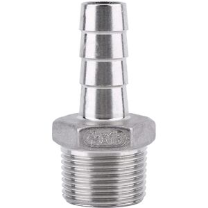 Unbranded Stainless Steel Male Thread Pipe Fitting Barb Hose Unbranded Stainless Steel Male Thread Pipe Fitting Barb Hose