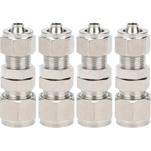Unbranded 4Pcs Ferrule Compression Fitting 2‑Touch Straight Unbranded 4Pcs Ferrule Compression Fitting 2‑Touch Straight