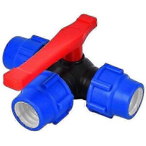 Unbranded Ball Valve, 25mm Quick Connect Three-Way Ball Valve, PVC PE Pipe, Quick Switch T Unbranded Ball Valve, 25mm Quick Connect Three-Way Ball Valve, PVC PE Pipe, Quick Switch T