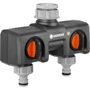 Gardena Twin-Tap Connector: Connects Two Devices to The tap, can be Used with Ga Gardena Twin-Tap Connector: Connects Two Devices to The tap, can be Used with Ga
