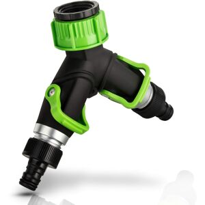 Dunlop Water distributor, infinitely adjustable 2-way valve garden hose distribu Dunlop Water distributor, infinitely adjustable 2-way valve garden hose distribu