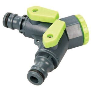 Silverline 444072 2-Way Tap Connector 3/4" BSP to 1/2" Male Silverline 444072 2-Way Tap Connector 3/4" BSP to 1/2" Male