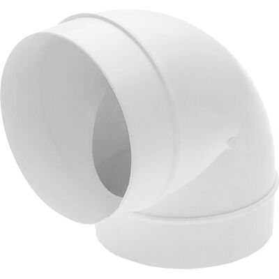 SPARES2GO Universal Bend Elbow Duct 90 Degree Vent Hose Pipe Tube Male Ducting Connector ( SPARES2GO Universal Bend Elbow Duct 90 Degree Vent Hose Pipe Tube Male Ducting Connector (