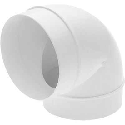 SPARES2GO Universal Bend Elbow Duct 90 Degree Vent Hose Pipe Tube Male Ducting Connector ( SPARES2GO Universal Bend Elbow Duct 90 Degree Vent Hose Pipe Tube Male Ducting Connector (