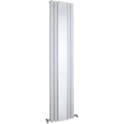 Balterley Square Vertical Double Panel Radiator with Mirror - 1800mm x 354mm - 3344 BTU - Balterley Square Vertical Double Panel Radiator with Mirror - 1800mm x 354mm - 3344 BTU -