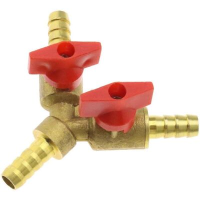 Unbranded 8mm Brass Hose Fitting Y-Type 3 Way Pipe Joint Connector Adapter Compatible for Unbranded 8mm Brass Hose Fitting Y-Type 3 Way Pipe Joint Connector Adapter Compatible for