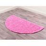 Retro Shaggy (Blush Pink) Shaggy Half Moon Door Mat Rug 70 x 140 cm