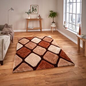 Think Rugs (150x230cm) Noble House Rugs NH9247 Beige Brown Textured 3D Effect Hand Carved G Think Rugs (150x230cm) Noble House Rugs NH9247 Beige Brown Textured 3D Effect Hand Carved G