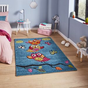 Think Rugs Brooklyn Kids 793 Blue - 80x150cm Rug Think Rugs Brooklyn Kids 793 Blue - 80x150cm Rug