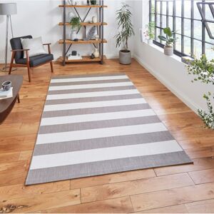 Think Rugs (160x230cm) Santa Monica 48644 Indoor Outdoor Stripe Rug in Beige Cream Think Rugs (160x230cm) Santa Monica 48644 Indoor Outdoor Stripe Rug in Beige Cream