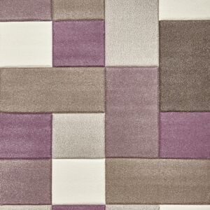 Think Rugs Brooklyn 646 Beige/Purple Rug - Rug Think Rugs Brooklyn 646 Beige/Purple Rug - Rug